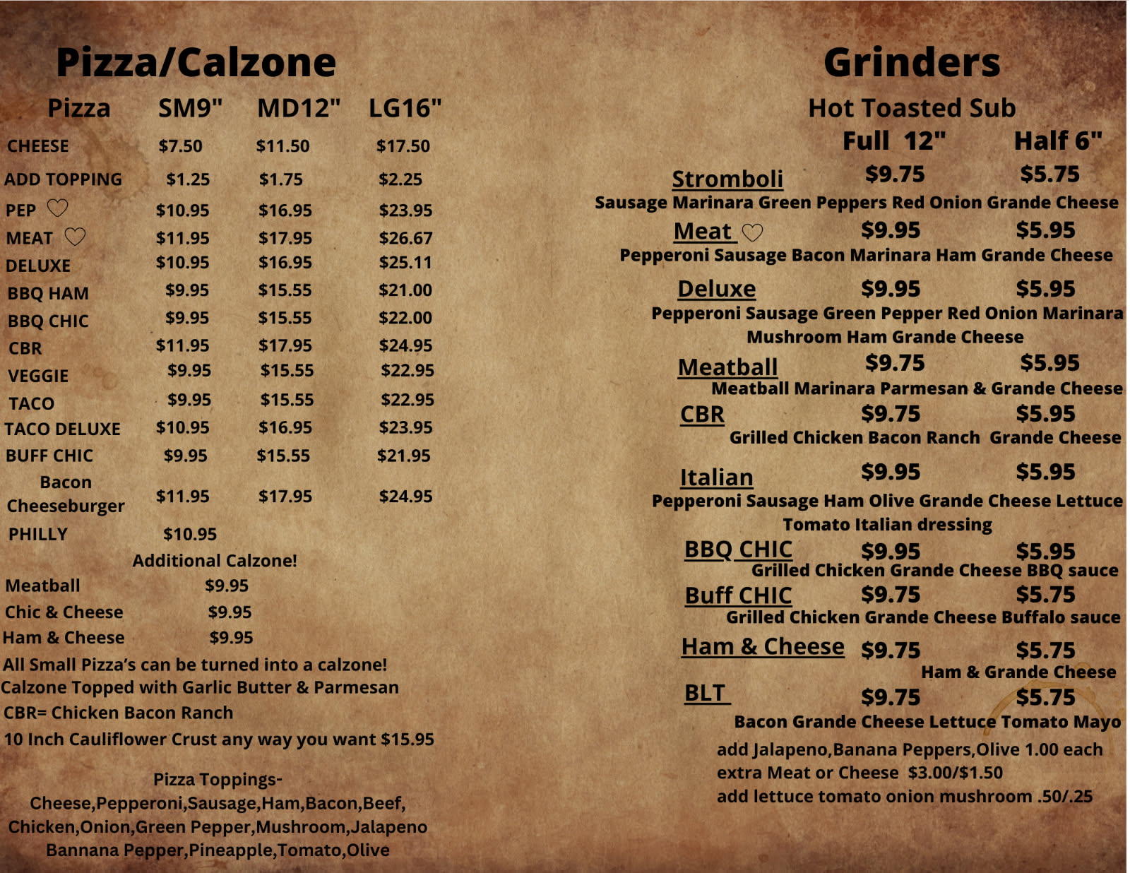 Menu 5